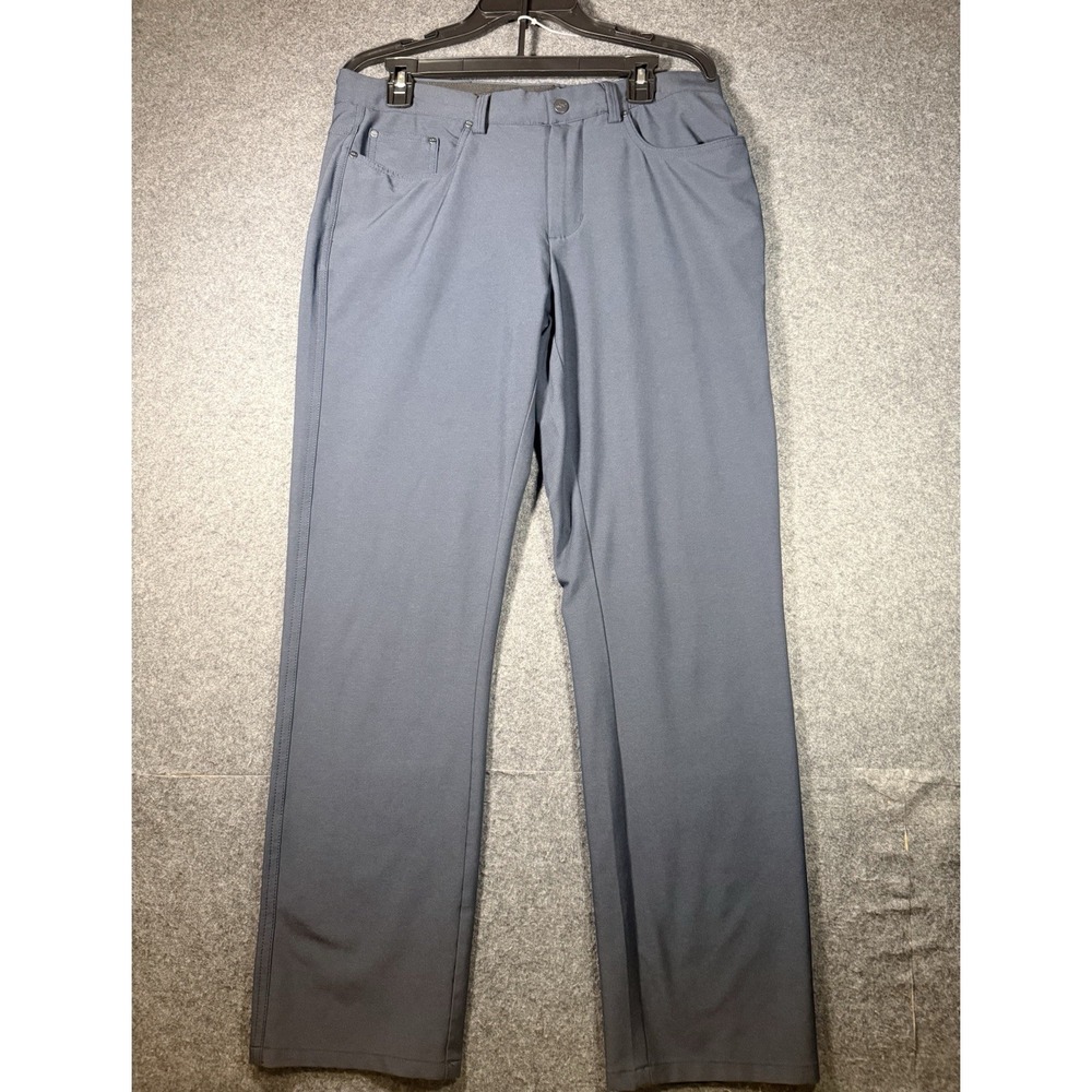 Greg Norman Mens Shark Logo Performance Golf Pants 32x29  Stretch‎ Five-Pocket